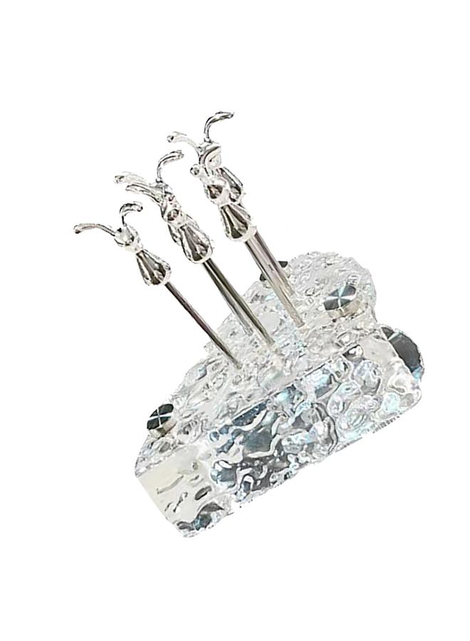 Rabbit Shape Fruit Fork Set Stainless Steel Fruit Stick Small Dessert Cake Fork for Party - Image 2